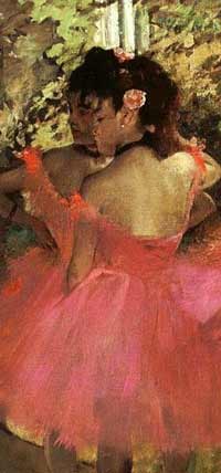 Edgar Degas, Danseuses en rose, detail