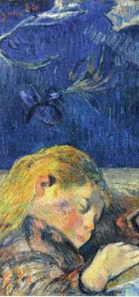 Paul Gauguin, Enfnat endormi, 1884, détail