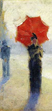 Ker Xavier Roussel, L'ombrelle rouge, detail